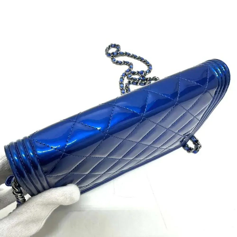 CHANEL Blue Shoulder Bag